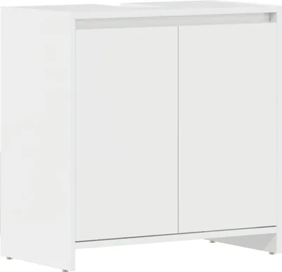 Zdjęcie produktu dla vidaXL Szafka łazienkowa biały wysoki połysk 60x33x61 cm materiał drewnopochodny