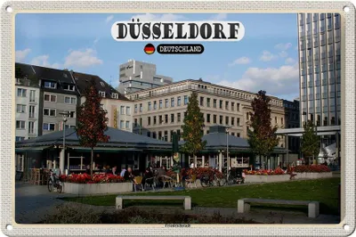 Produktbild von Blechschild Städte Düsseldorf Friedrichstadt Park 30x20cm