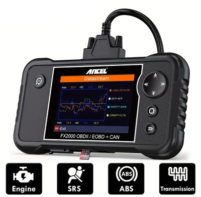 Obrázek produktu pro Diagnostický skener OBD2 – Čtečka chybových kódů pro automobily – Diagnostický nástroj pro motor – Skenér ABS/SRS – Skenér pro převodovku