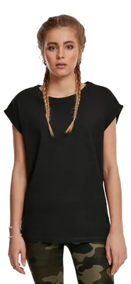 Immagine prodotto di Urban Classics - T-shirt con spalle scese da donna (confezione da 2) TN742 (S) (nero)