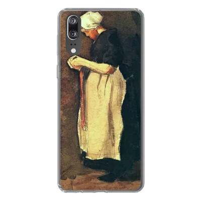 Produktbild von MuchoWow® Handyhülle Schutzhülle Hülle für Huawei P20 Die Scheveningerin - Vincent van Gogh Silikon Softcase Handy Hülle - Hardcover