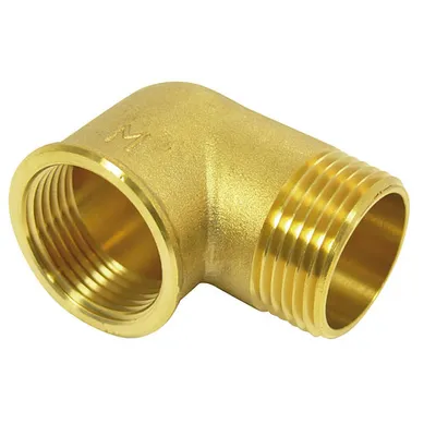 Produktbild von Rohrbogen, 90° mit Innen-/Außengewinde, 3/4", Messing