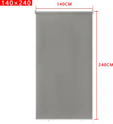 Obrázek produktu pro UISEBRT Exteriérová roleta Vertikální markýza Soukromí Roleta Sluneční clona Balkonová roleta Tepelná funkce 140 X 240cm Šedá
