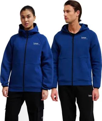 Produktbild von Hummel Hmltech Fleece Regular Zip Hoodie - estate blue, Größe:S