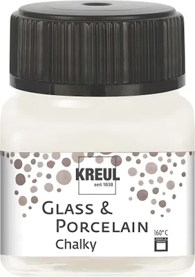 Obrázek produktu pro KREUL 16631 KREUL Barva na sklo a porcelán křídová, bavlněná bílá