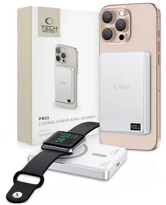 Immagine prodotto di Tech-Protect Pb33 Lifemag Magsafe Power Bank 5000Mah Argento