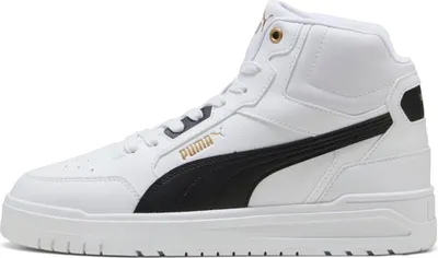 Produktbild von Puma Shuffle Downtown Mid White-Black-Gold Größe EU 40
