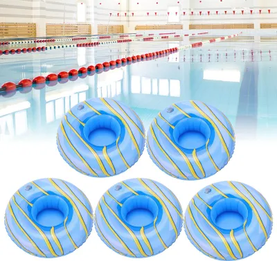 Immagine prodotto di 10 pezzi galleggianti gonfiabili per bevande Portabicchieri galleggianti per feste in piscina