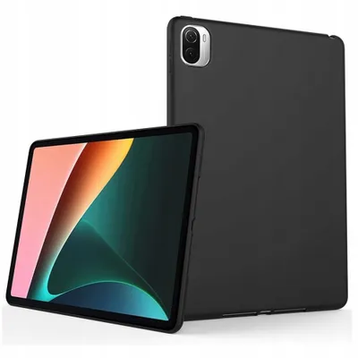 Produktbild von Schwarze Tablet-Hülle für Xiaomi Pad 5/Pad 5 Pro - Ultraklar und Dünn KP26337