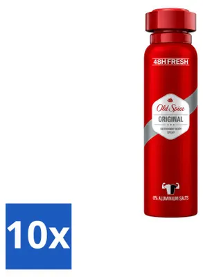 Obrázek produktu pro 10 kusů deodorantu Old Spice Original ve spreji - 150 ml - výhodná balení