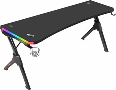 Produktbild von Mars Gaming MGDXLRGB, Gerade, Rechteckige Form, Karbonfaser, Stahl, Gaming, Schwarz