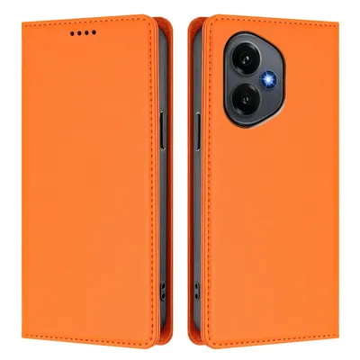 Immagine prodotto di Custodia in pelle per Honor 400, custodia a libro magnetica in Finto cuoio con supporto, arancione