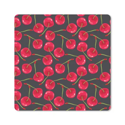 Produktbild von MuchoWow® Mauspad Mousepad Sommer - Kirsche - Rot 30x30 cm - Mousepads - Maus Mat - Pad - Mausunterlage - Gaming