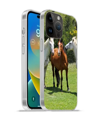 Produktbild von MuchoWow® Handyhülle Schutzhülle Hülle für Apple iPhone 14 Pro Max Pferde - Baum - Schatten Silikon Softcase Handy Hülle - Hardcover