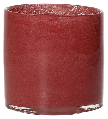 Immagine prodotto di Pomax: Lanterna da tavolo in vetro, colore rosso, diametro 10 cm, altezza 10 cm