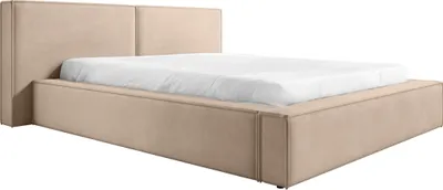 Produktbild von FEDVE Polsterbett Doppelbett Lopra Bett Bettkasten Matratze H3 160x200 cm Trüffel (Magic Velvet 2282)