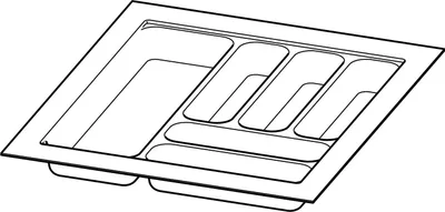 Produktbild von Hettich 9194934, Kunststoff, Silber, 550 mm, 441 mm, 1 Stück(e)