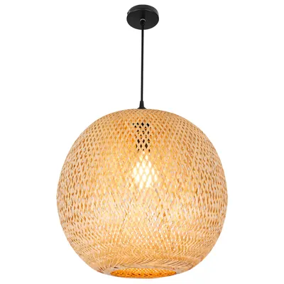 Obrázok produktu pre Zavesené svietidlo MasterLED, štýl Boho, značka Bostik, pätica E27, jedno svetlo, čierna farba, priemer 40 cm