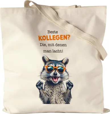 Produktbild von Beste Kollegen? Die mit denen man lacht Jutebeutel Abschied Kollege Jobwechsel Verabschiedung