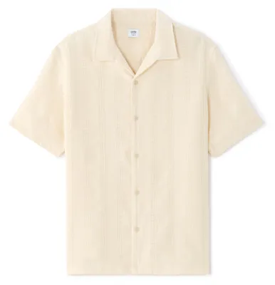 Produktbild von Celio Herren Hemd Palack7 Kurzarm Kubanischer Kragen Jacquardmuster XXL