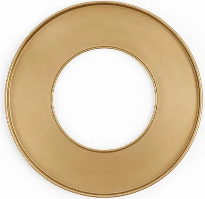 Produktbild von Riffelmacher Deko Tablett Ring Holz gold 44*44*2,6 cm - 13780