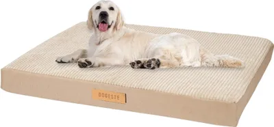 Produktbild von Orthopädisches Extra großes Hundebett, Gelenkschonend Hundematte, Hundematratze mit Waschbarer Abdeckung XXL beige