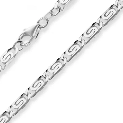 Produktbild von 4,5mm Armband S-Panzerkette Silberarmband Armschmuck aus 925 Silber 21cm