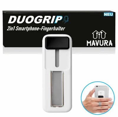 Immagine prodotto di DUOGRIP 2in1 cellulare smartphone supporto per dita supporto per telefono cellulare grip holder supporto per dita