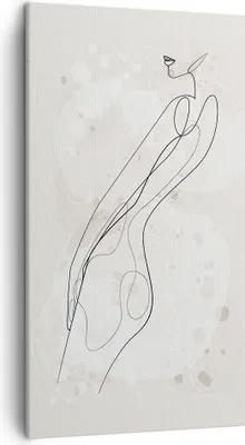 Produktbild von Bild auf Leinwand - Leinwandbild - Einteilig - Minimalismus Körper Frauen - 45x80cm - Wand Bild - Wanddeko - Wandbilder - Leinwanddruck - Bilder - Wanddekoration - Leinwand bilder - PA45x80-4831