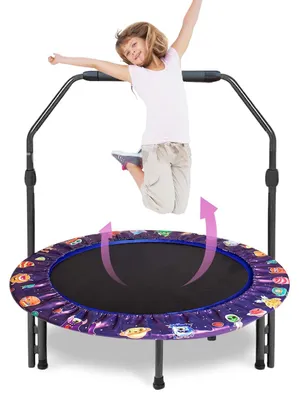 Image de Mini trampoline avec poignée réglable pour enfants