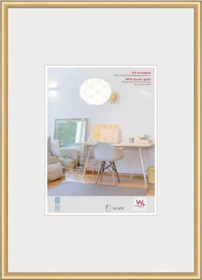 Image de Walther cadre plastique New Lifestyle 20x30 cm or verre acrylique