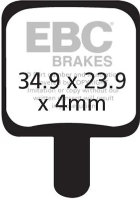 Obrázok produktu pre CFA340 - Brzdové doštičky pre bicykle (organické) EBC Brakes