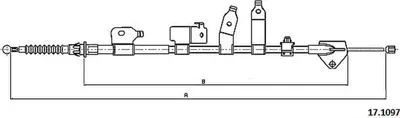 Produktbild von METZGER Handbremsseil Seilzug Feststellbremse für TOYOTA AURIS (NRE15, ZZE15, ADE15, ZRE15, NDE15) Hinten Rechts 17.1097