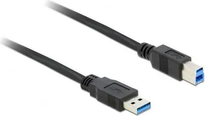 Imagen del producto de USB Kabel Delock USB3.0 A -> B St/St 1.50m schwarz