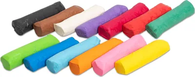 Produktbild von Betzold Knetmasse im Eimer mit 13 Farben, je 110 g, Knete für Kreativität