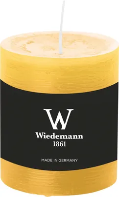 Produktbild von Wiedemann Marble Rustik Kerzen, Stumpenkerzen,  Dotter Gelb 80 x Ø 68 mm