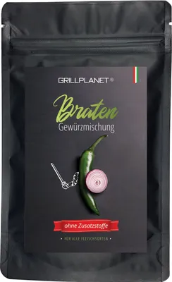 Produktbild von Grillplanet Braten Grill Gewürzmischung 100g Aromabeutel