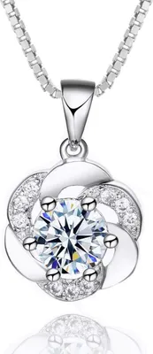 Image de Josfeva Collier Femme Argent avec Pendentif Fleurs & Zirconia
