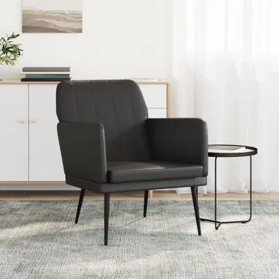 Produktbild von Cloris Designermöbel Sessel Schwarz 61x78x80 cm Kunstleder 2024 Neu