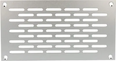 Produktbild von Aluminium Lochblech 150x80mm F1 Lüftungsgitter Lochung 20x3mm silber eloxiert
