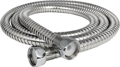 Produktbild von DUSCHSCHLAUCH MIT ARMATUREN, VERSTÄRKT, 120 cm LANG, VERCHROMT