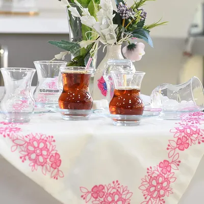Image de LAV Ayda verres à thé turcs avec sous-tasses 12 pièces, 135 ml