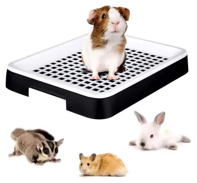 Produktbild von Kaninchenkäfig Katzentoilette Ecktoilette für Kleintiere