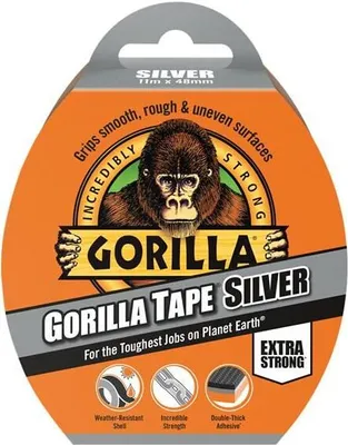 Obrázek produktu pro Lepidlo Gorilla - Stříbrná lepicí páska Gorilla 48 mm x 11 m