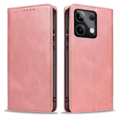 Produktbild von Handyhülle für Xiaomi Redmi Note 13 Pro 5G Kunstleder Flip Cover Hülle Klapphülle Case Kartenfach Farbe: Rosa