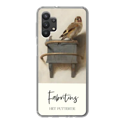 Produktbild von MuchoWow® Handyhülle Schutzhülle Hülle für Samsung Galaxy A32 5G Alte Meister - Der Stieglitz - Fabritius Silikon Softcase Handy Hülle - Softcase