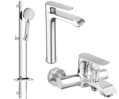 Zdjęcie produktu dla Mexen Pecos DQ40 zestaw wannowy, chrom - 72713DQ40-00