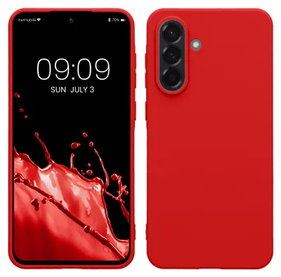 Produktbild von kwmobile Handyhülle für Samsung Galaxy A56 5G Hülle - TPU Case - Kabelloses Laden - Schutzhülle Cover in Klassisch Rot