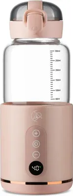 Obrázok produktu pre Prenosná dojčenská fľaša, ohrievač vody a mlieka - ružová, MY BABY BOTTLE