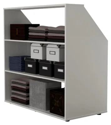 Produktbild von Schräger Wandschrank – Schräger Wandschrank weiß – Kleiderschrank – Kleiderschrank weiß